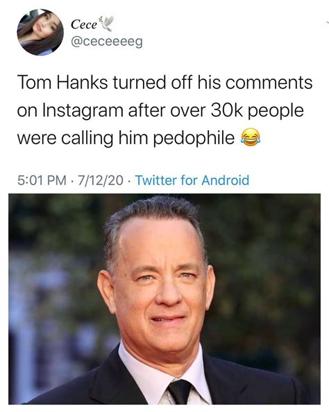 is tom hanks a pedophile